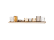 Bloomingville Sanga Tray w/Votive - Dark Brown - Set of 10