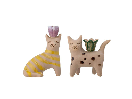 Bloomingville - Set of 2 - Mamie Cat Candlestick (82058194)