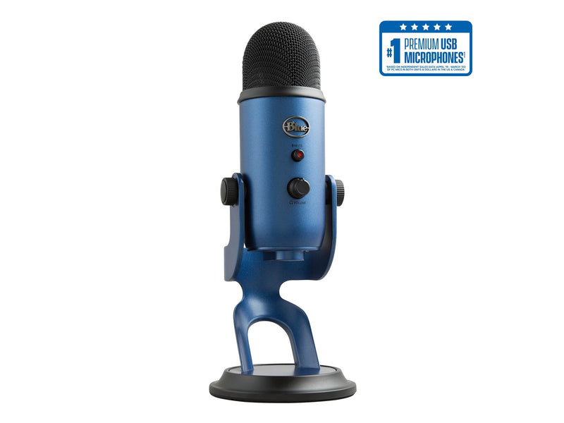 Blue Mic Yeti USB - Midnight Blue - Microphone for Windows PC and Mac