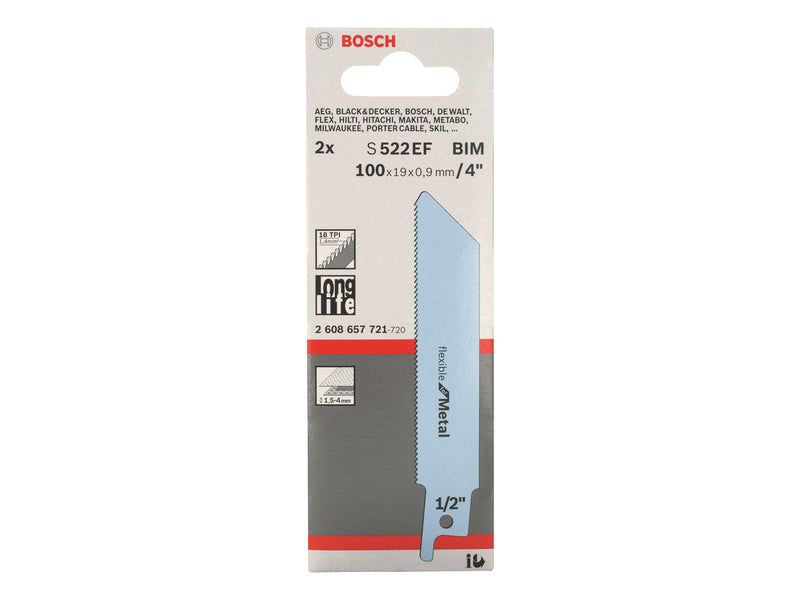 Bosch BAJONETSAVKL S522EF FLEX METAL 2 STK
