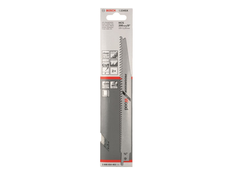Bosch BAJONETSAVKLINGE S 234 XF 2 STK PROG TRÆ