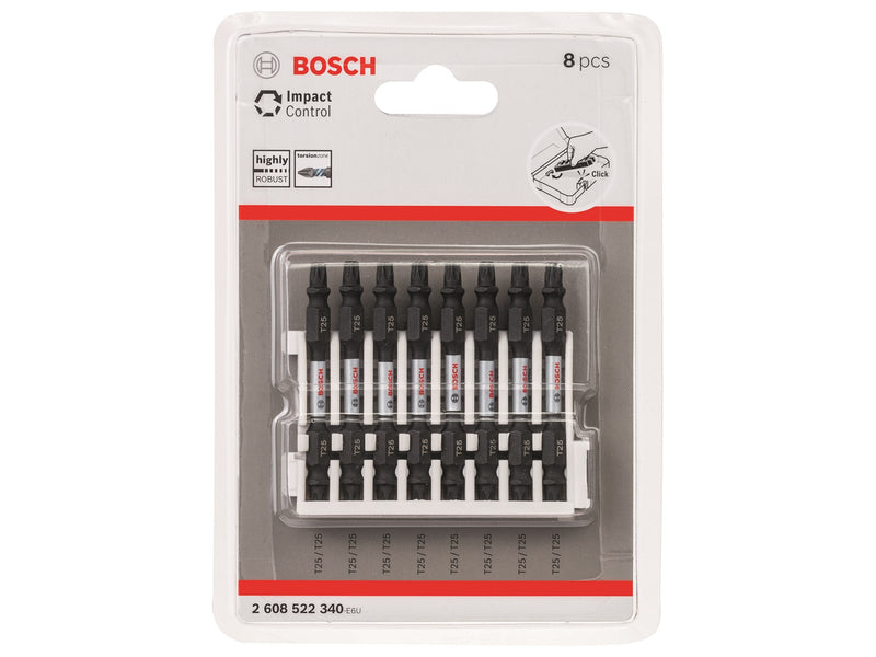 Bosch BITS IMPACT TX25 65MM 8STK