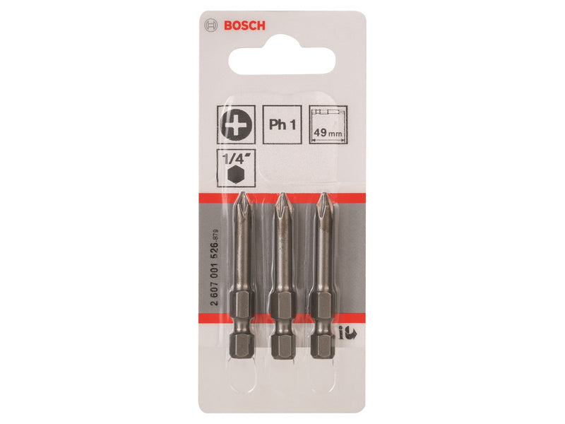 Bosch BITS PH1 49MM 3 STK
