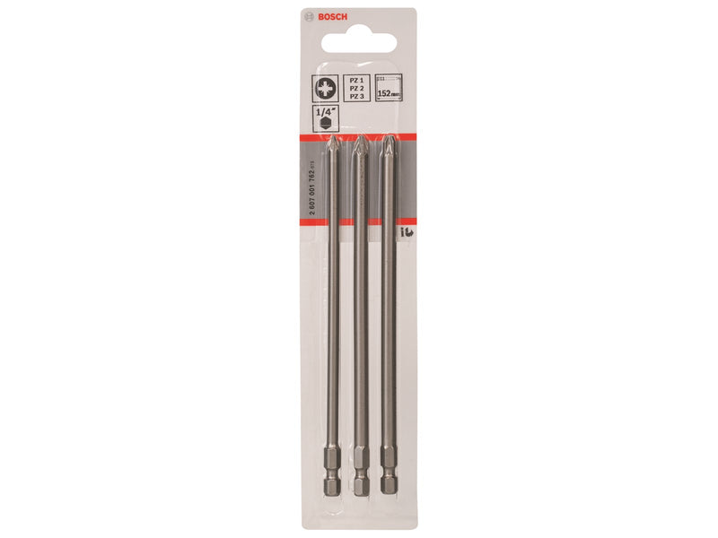 Bosch BITS PZ1/2/3 L:152MM 3 STK