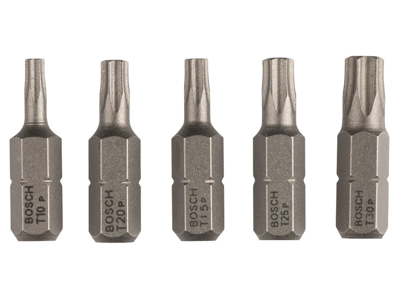 Bosch BITS T10/15/20/25/30 25MM 5 STK