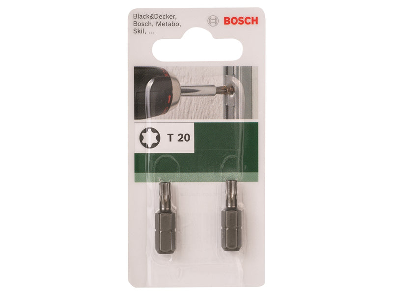 Bosch BITS T20 25MM 1/4 STANDARD 2STK