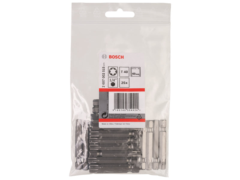 Bosch BITS T40 XH 49MM 25 STK