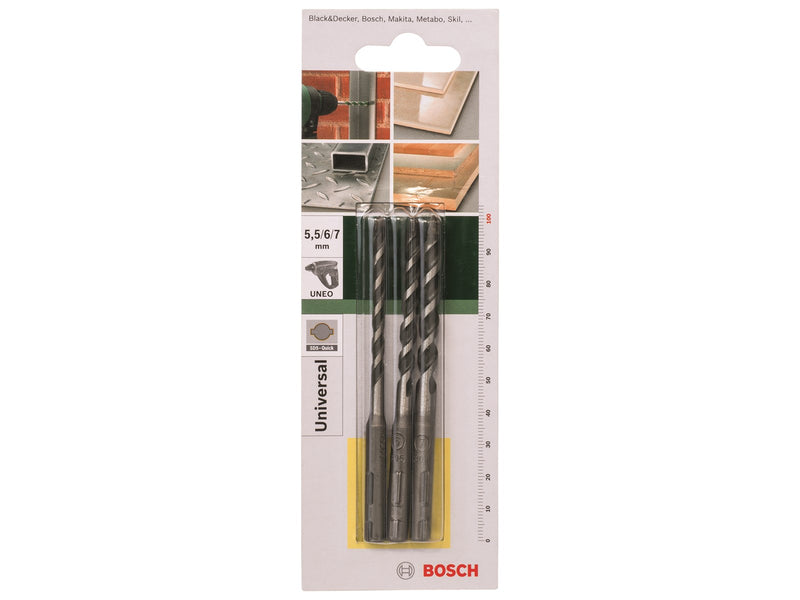 Bosch BOR MULTI SDS-QUICK 3 STK 5.5-7MM