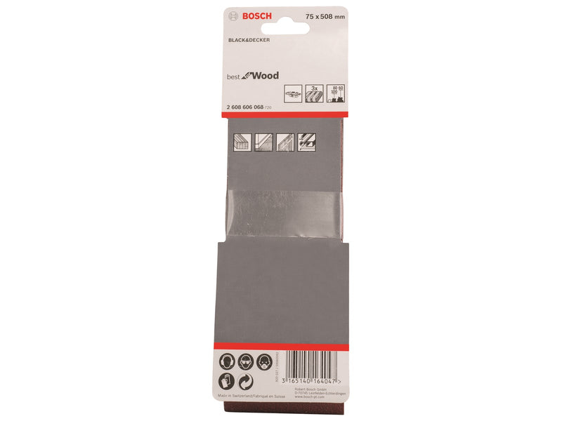 Bosch Best for Wood sanding belt set