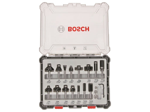 Bosch Bosc Fräsersatz 15 pcs Mixed 6mm shank | 260701747