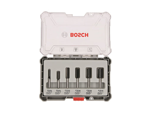 Bosch Bosc Fräsersatz 6 pcs Straight 8mm shank | 2607017