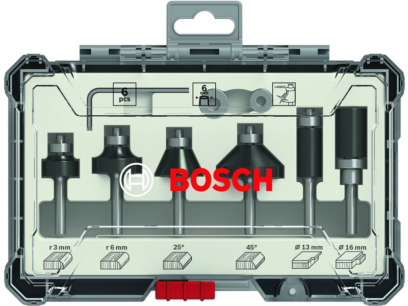 Bosch Bosc Fräsersatz 6 pcs Trim&Edging 6mm | 2607017468