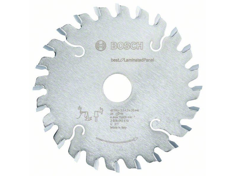 Bosch Circular Saw Blade 120 x 2.2 x 20 mm 24T Best for Laminated Panel