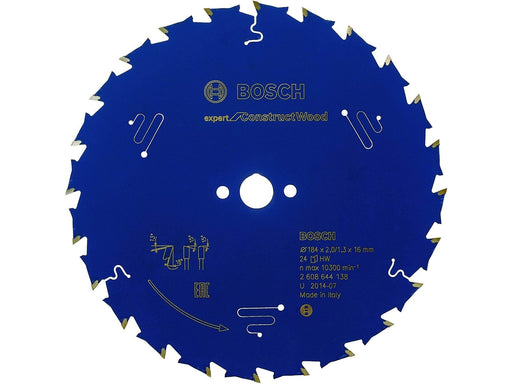 Bosch Circular Saw Blade 184 x 16 x 2 mm  Expert for Construct Wood