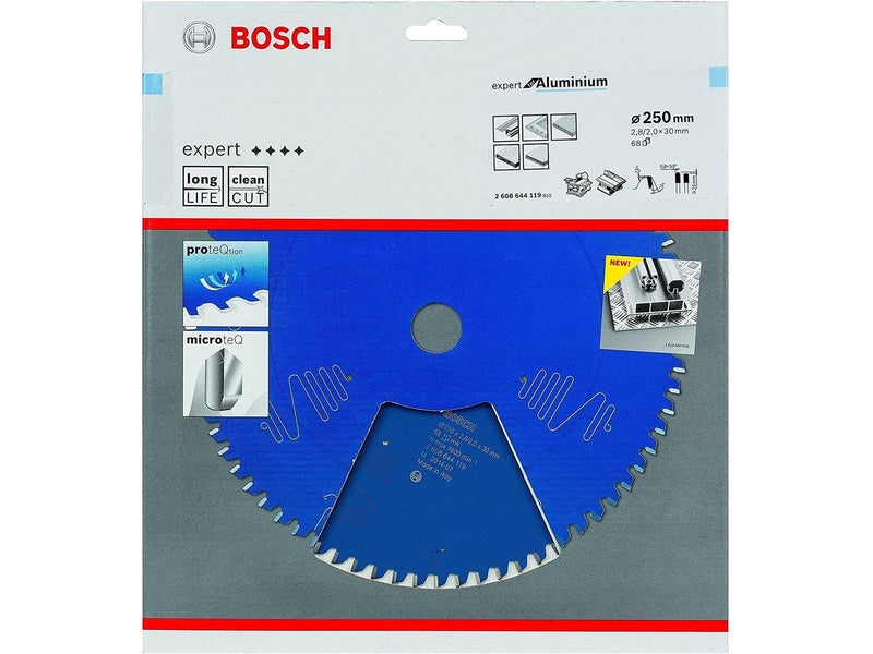 Bosch Circular Saw Blade 250 x 30 x 2.8 mm 68T Expert for Aluminium