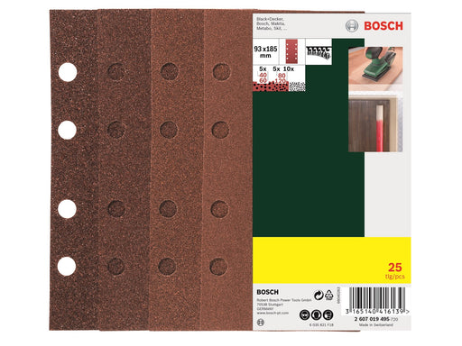 Bosch Coarse Sanding sheet set 25 pcs.