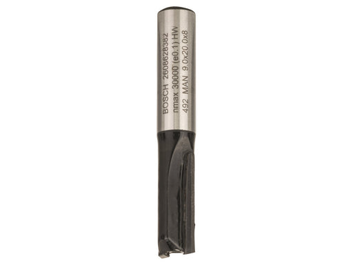 Bosch FRÆSER NOT 2 SKÆR HM 8 mm L 20 mm B 9 m
