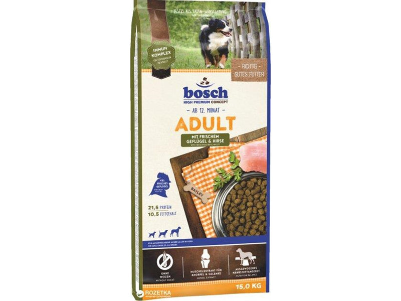 Bosch High Premium concept  Adult Poultry & Millet Dry Dog Food - 15kg
