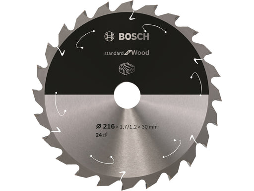 Bosch RUNDSAVKLINGE ACCU STD TRÆ 216X30X24T