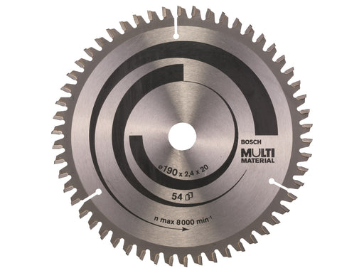 Bosch RUNDSAVKLINGE MULTI 190X2.4X20MM 54 TDR