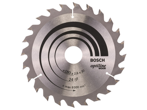 Bosch RUNDSAVKL.OPTILINE 180X2.6X30MM 24T