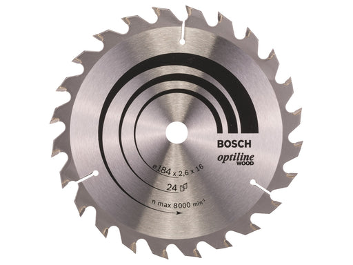 Bosch RUNDSAVKL.OPTILINE 184X2.6X16MM 24T