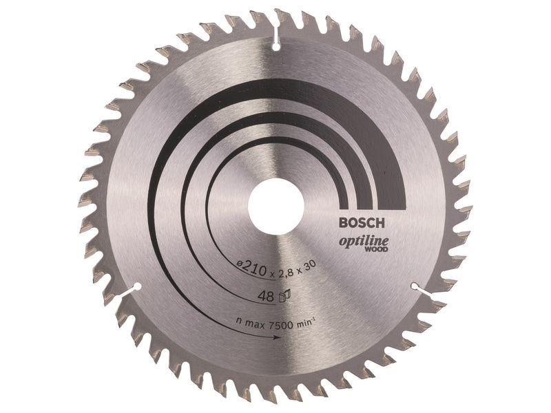 Bosch RUNDSAVKL.OPTILINE 210X2.8X30 MM 48 TDR