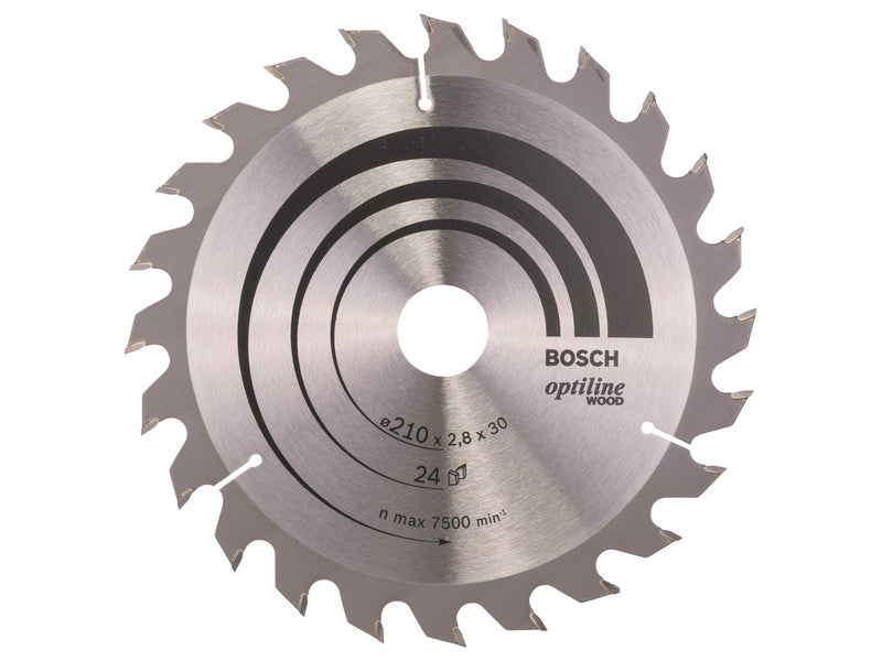 Bosch RUNDSAVKL.OPTILINE 210X2.8X30MM 24T