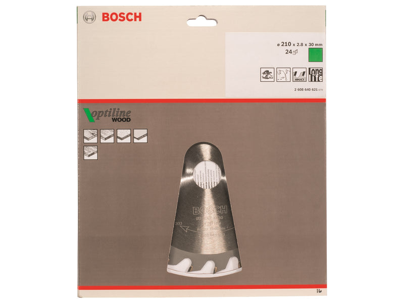 Bosch RUNDSAVKL.OPTILINE 210X2.8X30MM 24T