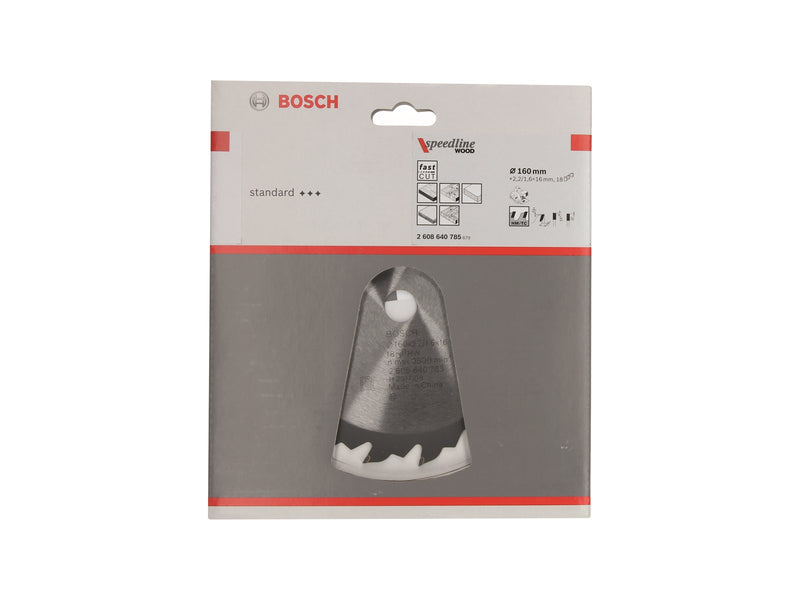 Bosch RUNDSAVKL.SPEEDLINE WOOD 160X16MM 18T