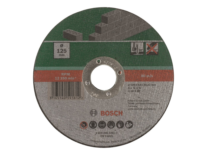 Bosch SKÆRESKIVE STEN 125X2.5MM LIGE