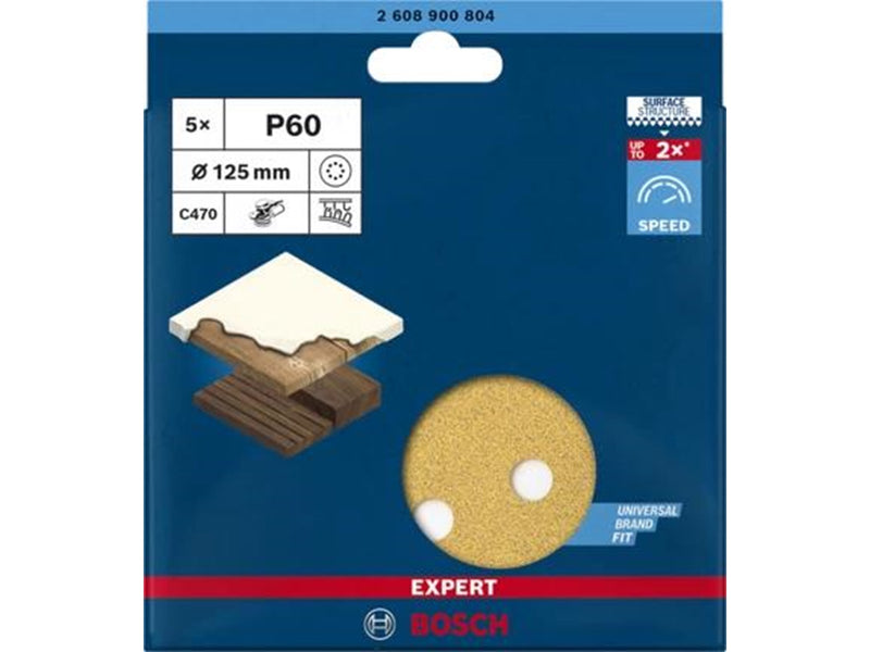 Bosch SLIBEBLAD EXC 125MM K60 8H 5 STK