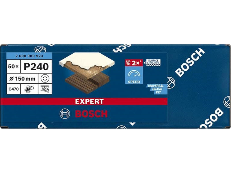 Bosch SLIBEBLAD EXC 150MM K240 6H 50 STK