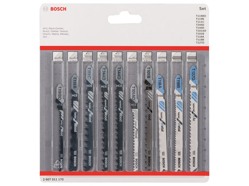Bosch STIKSAVKLINGESÆT TRÆ/METAL 10STK