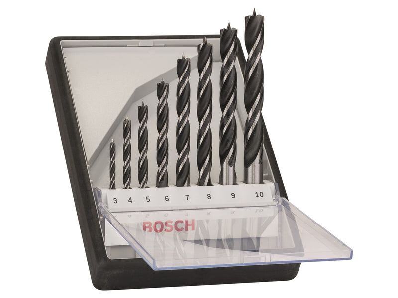 Bosch TRÆBORSÆT 3-10MM 8 STK ROBUSTLINE