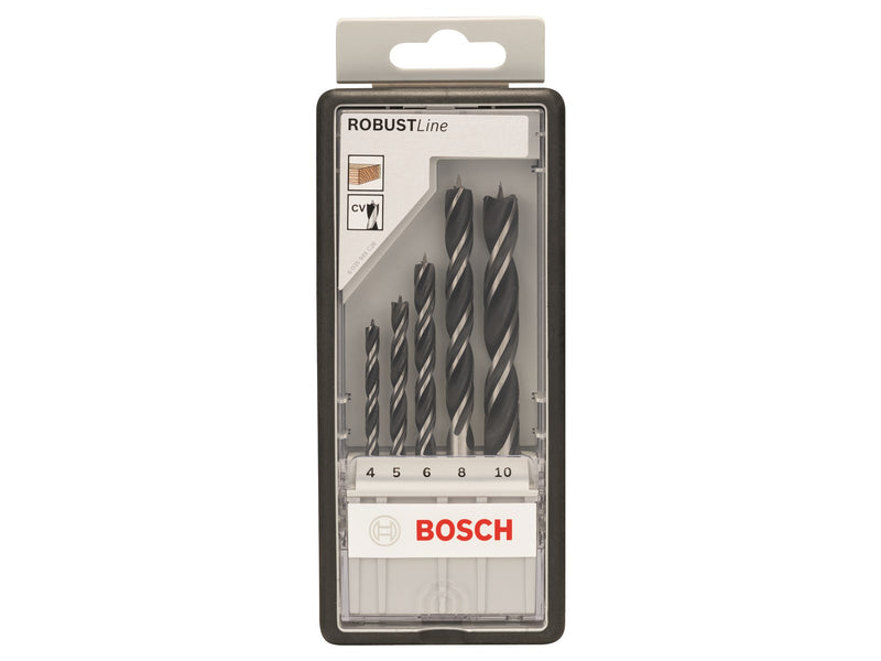 Bosch TRÆBORSÆT 4-10MM 5 STK ROBUSTLINE