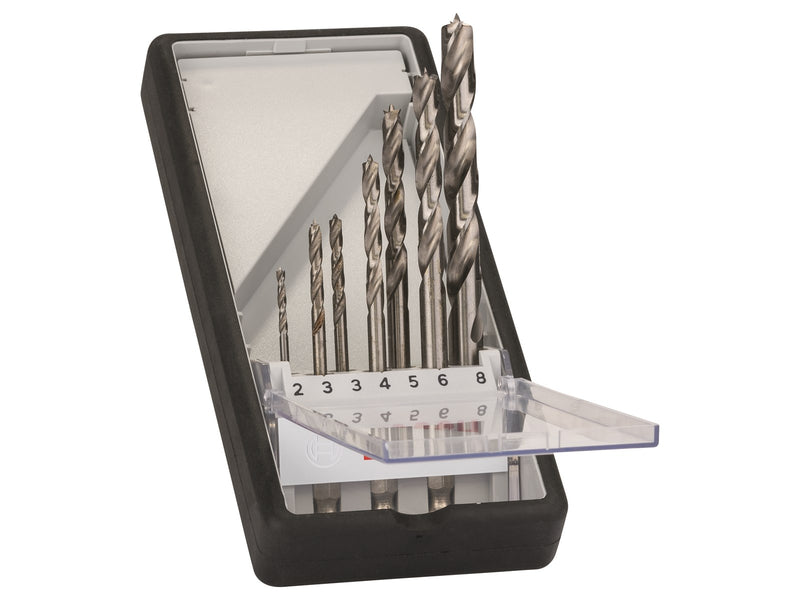 Bosch TRÆSPIRALBORSÆT 7 STK 1/4 6-KANT ROBUSTL