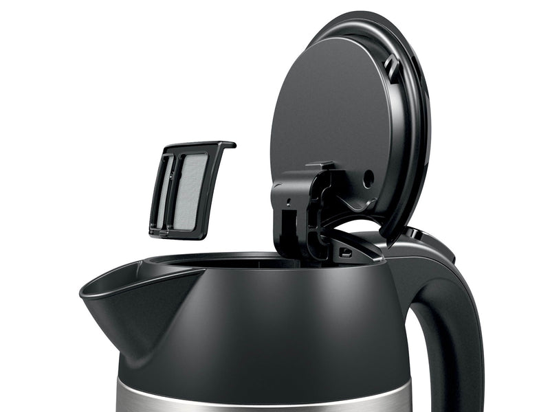 Bosch Wasserkocher TWK3P420 - Rostfreier Stahl/Schwarz - 2400 W