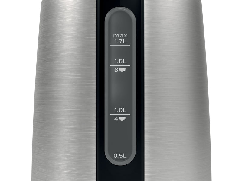 Bosch Wasserkocher TWK3P420 - Rostfreier Stahl/Schwarz - 2400 W