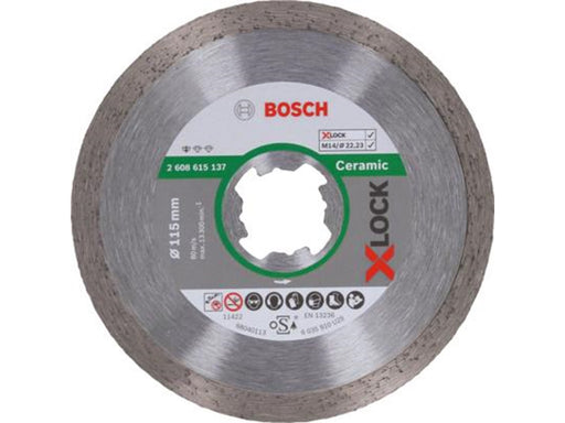 Bosch X-LOCK STANDARD FOR CERAMIC DIAMOND CUTTING DISC FOR SMALL ANGLE GRINDERS