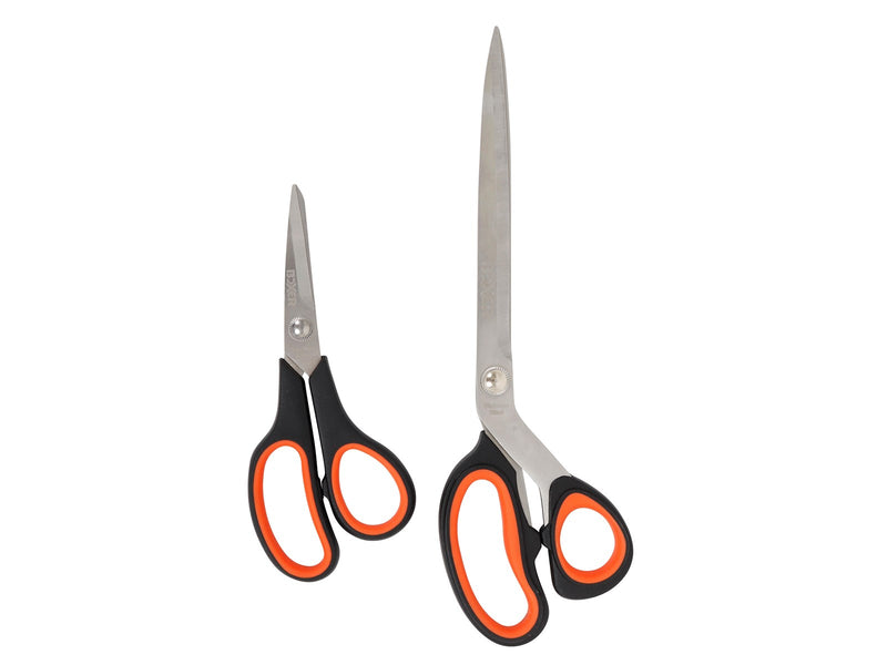 Boxer Scissors set 2 pieces 175 & 275 mm. ABS+TRP handle 430SS steel