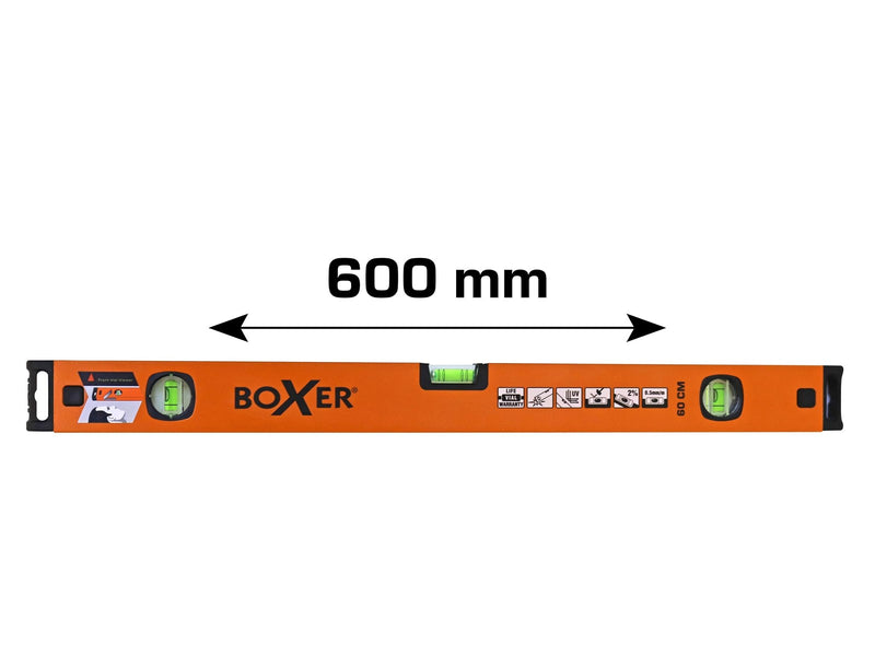 Boxer Spirit Level with Mirror Reflex 600 mm