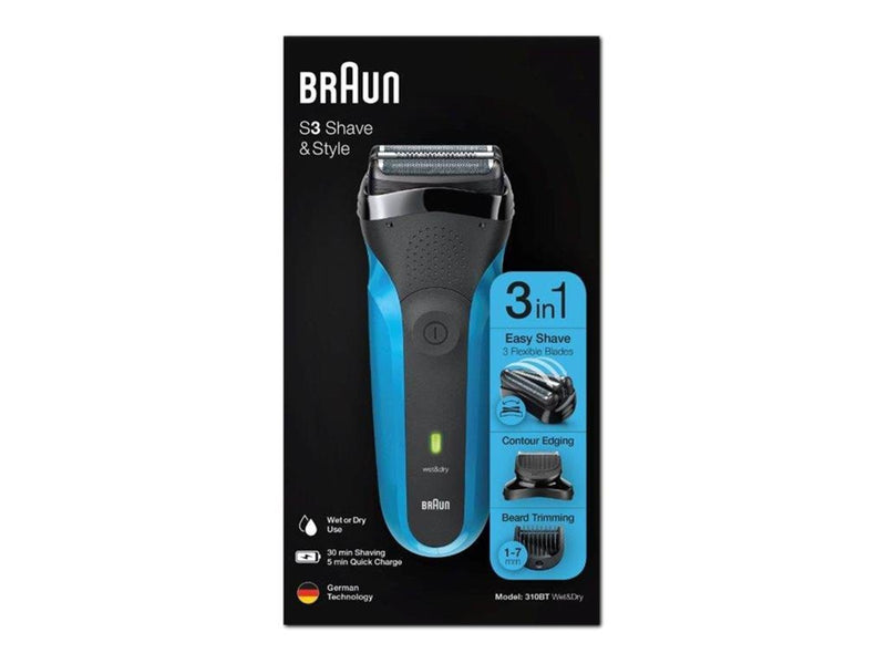 Braun Rasierapparate S3 Shave&Style 310BT Blue