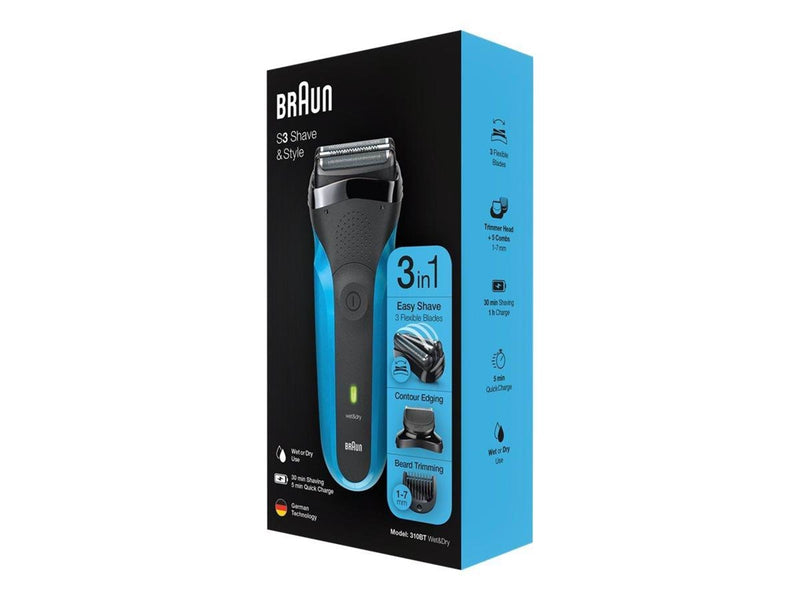 Braun Rasierapparate S3 Shave&Style 310BT Blue
