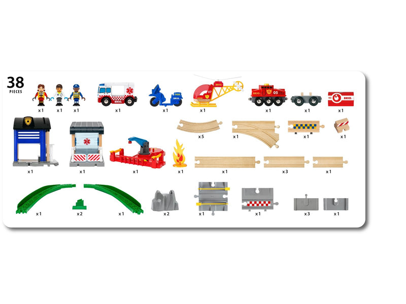Brio 36025 Rescue Team Train Set