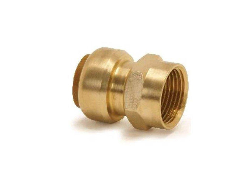Broen Straight female connector. push-fit x bsp parallel female thread 15mm x 1/2