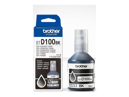 Brother BTD100BK - high capacity - black - original - ink refill