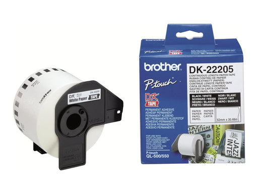 Brother DK22205 / Continuous Length Paper Tape 62 mm x 30.48 m