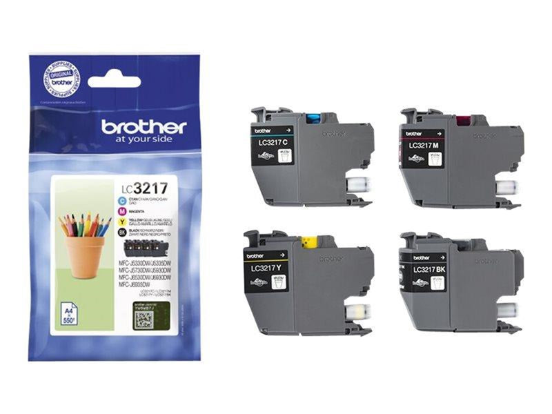 Brother LC 3217 Value 4-Pack Ink Black/Yellow/Cyan/Magenta