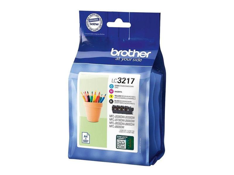 Brother LC 3217 Value 4-Pack Ink Black/Yellow/Cyan/Magenta